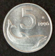 ITALY - 5 Lira 1996 - KM# 92 * Ref. 0201 - 5 Liras