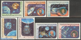 Laos 1984 Space Exploration 7v, Mint NH, Transport - Space Exploration - Laos