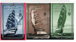 TELECOM - AMERIGO VESPUCCI, A. VON HUMBOLDT, SIMON BOLIVAR - PUB -  SERIE NUOVA -  LIRE 3 X 1000 - GOLDEN 1127/1129 - Öff. Sonderausgaben