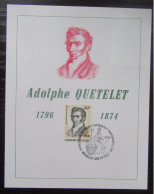 1742 'Adolphe Quetelet' - Gedenkdokumente