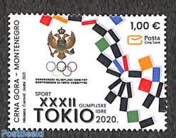Montenegro 2021 Olympic Games 1v, Mint NH, Sport - Olympic Games - Montenegro
