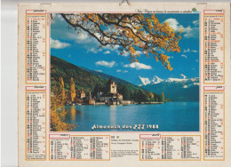 Almanach Du Facteur 1988, Château De Oberthofen (Suisse) / Argentière (Haute-Savoie) OLLER - Tamaño Grande : 1981-90