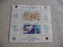 TIMBRES     EUROPA    2006   TURQUIE  CHYPRE   BLOC  FEUILLET  N  22    COTE  6,00  EUROS     NEUFS  LUXE** - 2006