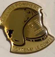 Pin S POMPIERS FONTENAY  LE COMTE - Feuerwehr