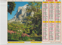 Almanach Du Facteur 1989, Montagne En été / Chamois, JEAN LAVIGNE - Formato Grande : 1981-90