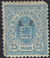 Luxembourg - Luxemburg - Timbres -  Armoires  1881   25C.   *    S.P.   Gomme  Certifié   Michel 33 I    VC. 90,- - 1859-1880 Wappen & Heraldik
