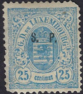 Luxembourg - Luxemburg - Timbres -  Armoires  1881   25C.   *    S.P.   Gomme  Certifié   Michel 33 I    VC. 90,- - 1859-1880 Armarios