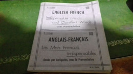 152/ ENGLISH FRENCH PETIT 40 PAGES 1944 - Dictionnaires