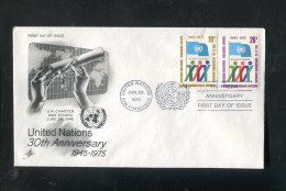 "UNO-N.Y." 1975, Mi. 283/284 FDC (70147) - FDC