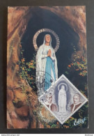 Monaco 1958 Carte Maximum N° 492 Maxi Card Lourdes Statue De La Vierge Pie IX Pie XII - Maximumkarten (MC)