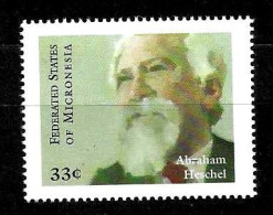 MICRONESIA - 1999 ABRAHAM HESCHEL Rabbino Filosofo Polacco Statunitense Nuovo** MNH - Guidaismo