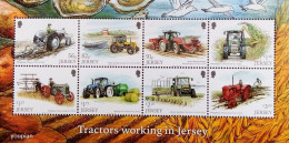 Jersey 2022, Tractors Working In Jersey, MNH S/S - Jersey