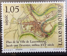 Luxembourg 2021, SEPAC 2021 - Historic Plan, MNH Single Stamp - Nuevos