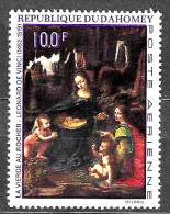 DAHOMEY - 1969 LEONARDO Madonna Con Bambino S.Giovannino E Un Angelo (Madonna Delle Rocce) (Louvre, Parigi) Nuovo** MNH - Madonnas