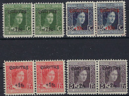 Luxembourg - Luxemburg - Timbres -  1924  Caritas  Adélaïde  2 Satz / Paires   MNH** - 1914-24 Marie-Adelaide