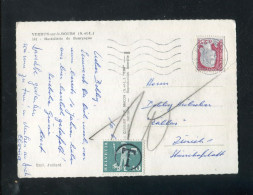 "SCHWEIZ" 1962, AK Ex Frankreich Mit Nachporto (Freimarke Mit Taxstempel) Belegt (70161) - Taxe