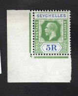 SEYCHELLES Yvert 110 (SG 123) 1921/32, Coin De Feuille, Neuf Sans Trace De Charnière (Mint NH)Très Beau, XF - Seychelles (...-1976)