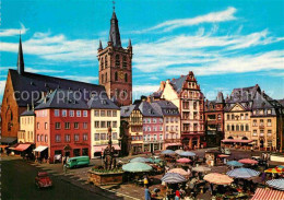72900810 Trier Mosel Hauptmarkt Mit Petrusbrunnen Und St Gangolph Trier - Trier