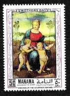 MANAMA - 1970 RAFFAELLO Madonna Del Cardellino (Uffizi, Firenze) Nuovo** MNH - Madonnas