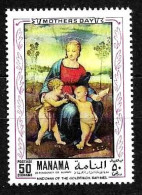 MANAMA - 1970 RAFFAELLO Madonna Del Cardellino (Uffizi, Firenze) Nuovo** MNH - Madonna