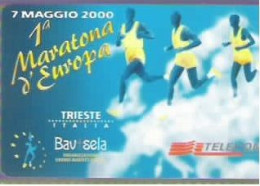 TELECOM - 1° MARATONA D'EUROPA -  PUB  -  NUOVA -  LIRE 10000 - GOLDEN 1138 - Pubbliche Figurate Ordinarie