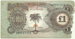 BIAFRA - 1 Pound - ND ( 1968 - 1969 ) - P 5.a - Serie DX - NIGERIA ( Africa ) - Nigeria