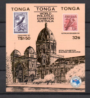 Tonga 1984 Sheet Birds/Vogel/Ausipex Stamps (Michel Block 5) MNH - Tonga (1970-...)