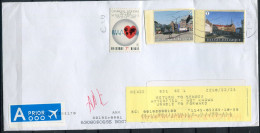 Cover From Belgium To Usa - Returned - See Postal Markings RTS - Nixie Yellow Sticker - Brieven En Documenten