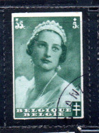 BELGIQUE BELGIE BELGIO BELGIUM 1935 QUEEN ASTRID 35c + 5c USED OBLITERE USATO - Used Stamps
