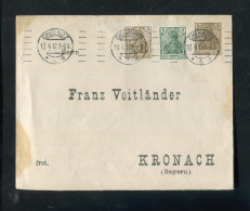 "DEUTSCHES REICH" 1912, Privat-Ganzsachenumschlag P 24 B 38 Mit Zusatzfrankatur Stempel "CHEMNITZ" (70166) - Buste