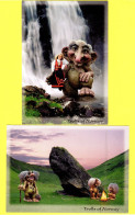 Trolls Of Norway X 2 - 1997 Par Ny Form - Carte N° 20 Et 25 - Fairy Tales, Popular Stories & Legends