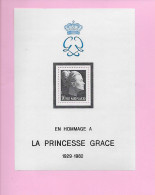 Bloc Neuf - Hommage à La Princesse Grace - - Blocks & Kleinbögen