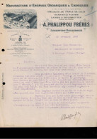 18) Ancienne Papier à Entête Manufacture D'engrais Organiques -A.Phalippou Frères - Labastide-Rouairoux -1923. - 1900 – 1949