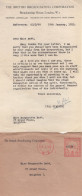 Val Gielgud Head Of BBC Hammersmith Theatre Hand Signed 1950 Letter - Acteurs & Comédiens