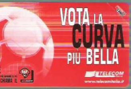 TELECOM -   VOTA LA CURVA PIU' BELLA -  USATA -  LIRE 5000 - GOLDEN 1160 - Public Practical Advertising