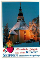 72896856 Seiffen Erzgebirge Bergkirche Abendstimmung Winter Kurort Seiffen Erzge - Seiffen