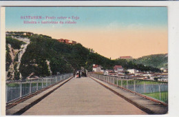 Portuga -Santarém  -Ponte Sobre O Tejo E Barreiras Da Cidade Circulou Em 1914 - Santarem