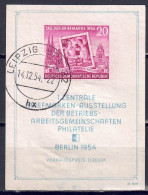 DDR 1954 - Tag Der Briefmarke, Block 10, Gestempelt / Used - 1950-1970