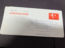 25-2-2024 (1 Y 14) Australia (1 Aerogramme Covers) 25 C (posted To Netherlands) - Aerogramme