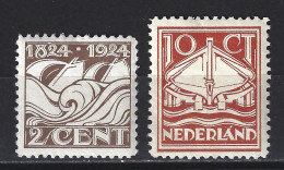 NVPH Nederland Netherlands Pays Bas Holanda 139/140 MNH/Postfris Nederlandse Reddingsmaatschappij 1924 - Unused Stamps