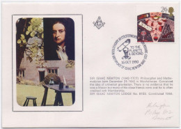 Isaac Newton Lodge No 8103, Physics, Chemistry, Astronomy, Mathematics, Telescope Philosopher, Freemasonry, Masonic, FDC - Fisica