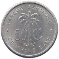 BELGIAN CONGO 50 CENTIMES 1955 #s089 0351 - 1951-1960: Boudewijn I