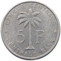 BELGIAN CONGO 5 FRANCS 1958 #s090 0073 - 1951-1960: Boudewijn I