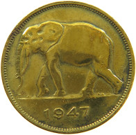 BELGIAN CONGO 5 FRANCS 1947 #s090 0407 - 1945-1951: Regencia