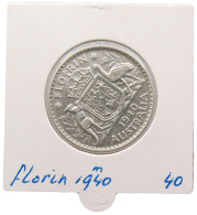 AUSTRALIA FLORIN 1940 #alb069 0245 - Florin