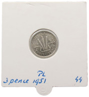 AUSTRALIA 3 PENCE 1951 #alb069 0259 - Threepence