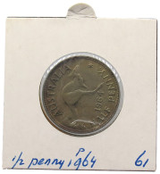 AUSTRALIA 1/2 PENNY 1964 P #alb069 0243 - ½ Penny