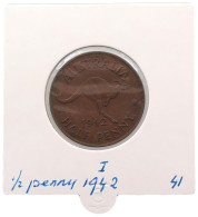 AUSTRALIA 1/2 PENNY 1942 I #alb069 0235 - ½ Penny