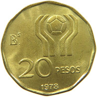 ARGENTINA 20 PESOS 1978 #s102 0055 - Argentinië