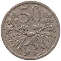 CZECHOSLOVAKIA 50 HALER 1921 #s093 0157 - Tchécoslovaquie